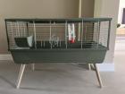 Binnenhok konijn of cavia olijfgroen 