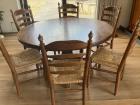 Eettafel met 6 stoelen