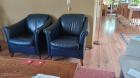 2 Leren fauteuils