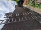 Houten ladder met houtworm