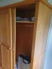 Blank eiken klerenkast
