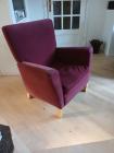 Leren bank 200 cm blauw