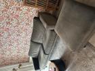 Woood bank velvet 230x90cm met hocker