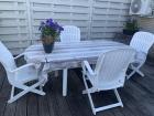 Tuintafel + 4 stoelen