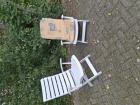 Gratis verstelbare witte Hartman tuinstoelen