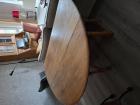Deelbare eiken eettafel