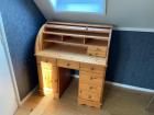 Handgemaakte grenen secretaire