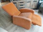 Oranje verstelbare relaxfauteuil 