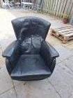 zwart leren stoel