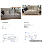 Bankstel 2- en 3 zits (Ektrop, IKEA)