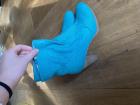 Turquoise laarsjes maat 40
