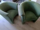 Twee groene fauteuils 