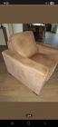 Ruime fauteuil merk Baenks, kleur brandy