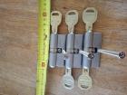dubbel cylinderslot (3x) met 5 sleutels, gelijksluitend