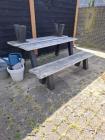 Picknicktafel met 2 banken