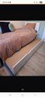 Éénpersoons bedframe met uitschuif logeerbed