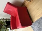 2 rode leren fauteuils 
