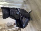 relaxfauteuil donkerpaars leer