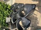 6 keukenstoelen leer