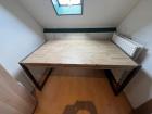 Acacia hout eettafel/bureau