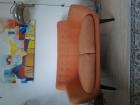 Retro oranje 2zitter loveseat