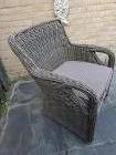 Rieten tuinstoelen met kussen 6x