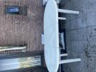 Tuintafel wit plastic H74 -Br.100 L 190