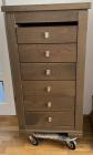 Eiken ladekast met 6 lades