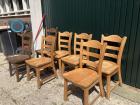 7 Eiken eetkamerstoelen