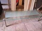 Glazen salontafel 