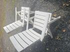 4 buitenstoelen , wit