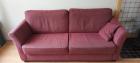 Rode sofa twee en een half zit
