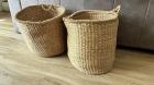 Set van 2 manden van natuurlijk materiaal