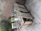 Teak houten tuin tafel met 6 stoelen