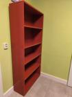 Boekenkast rood/grijs - 180x85x30 cm