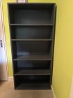 Boekenkast rood/grijs - 180x85x30 cm