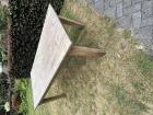 Eetkamertafel blank teakhout