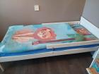 Kleuterbed met lattenbodem 160x70, evt.met beddengoed