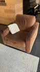 Leren ( suede) fauteuil 