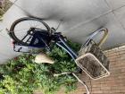 Blauwe meisjesfiets voor circa 7jaar