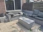 Tuinbank steigerhout met kussens Gratis