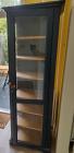 Servieskast hout en glas opknapper