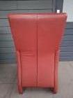Rode leren kamerstoelen