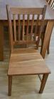 6 Eiken eetkamerstoelen.