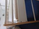 Lichthouten  half hoogslaper met witte spijlen