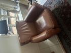 Bruine fauteuil stoel 