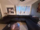 U lounge bank goede staat, 4.20m breed kleur antraciet