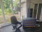 Ladenkastje bureaustoel booglamp