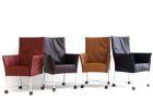 6 montis eetkamer stoelen (leer)