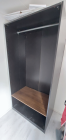 PAX kast zwart met schuifdeuren